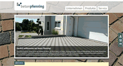 Desktop Screenshot of beton-pfenning.de